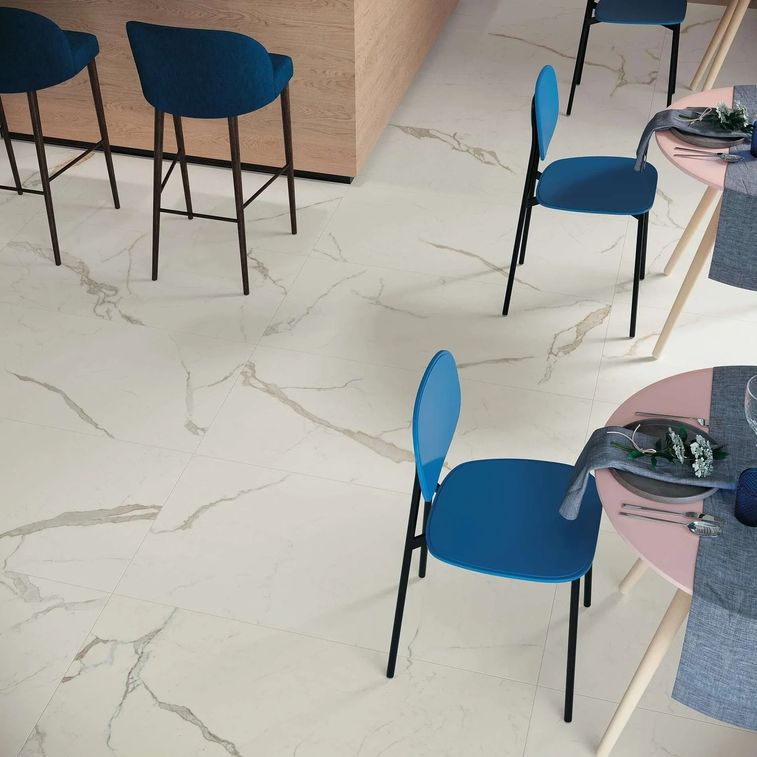 Matte Porcelain Stoneware Exigo Calacatta R10 60 x 120 cm - Atlas Concorde Solution