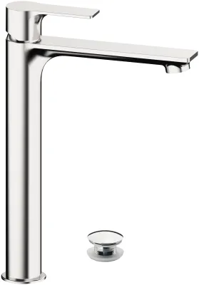 Mixer Tap Remer Energy 240 with Chrome Brass Click-Clack Drain Mixer Tap Remer Energy 240 with Chrome Brass Click-Clack Drain