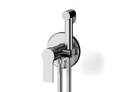 Built-in WC Hygiene Set with Remer Energy Concealed Mixer in Chrome-Plated Brass