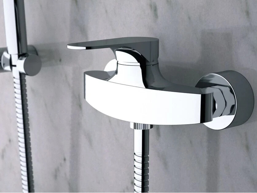 Mitigeur de douche Remer Classline en laiton chromé — vue 2