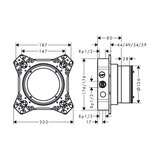 iBox universal 2 Corps d'encastrement