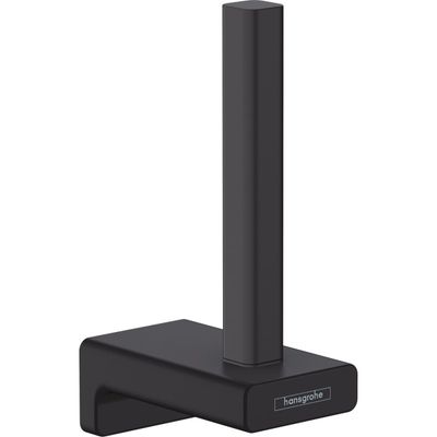 Porte-papier réserve WC Hansgrohe AddStoris Q en noir mat