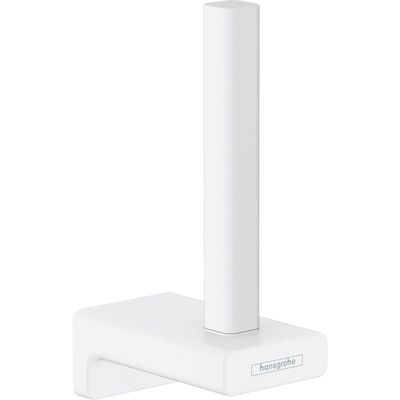 Porte-papier réserve WC Hansgrohe AddStoris Q en blanc mat