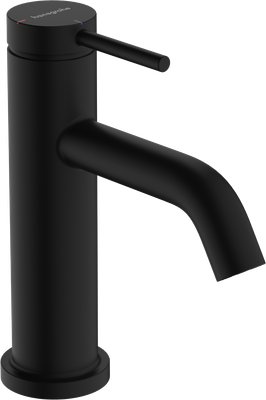 Mitigeur de lavabo Hansgrohe Tecturis S 80 CoolStart avec tirette et vidage en noir mat
