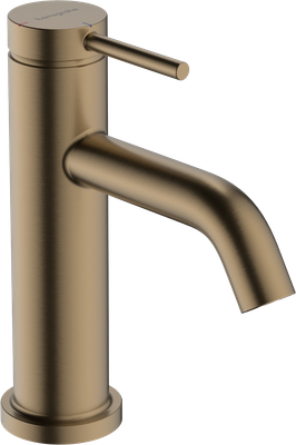 Mitigeur de lavabo Hansgrohe Tecturis S 80 CoolStart avec tirette et vidage en bronze brossé