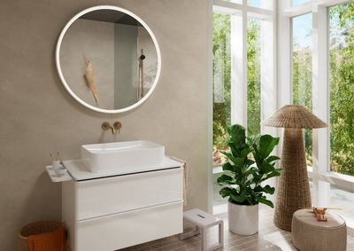 Mitigeur de lavabo encastré Hansgrohe Tecturis S 225 mm en bronze brossé