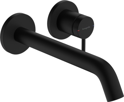 Mitigeur de lavabo encastré Hansgrohe Tecturis S 225 mm en noir mat