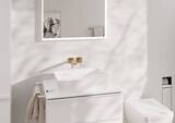 Tecturis E Mitigeur de lavabo encastré mural, bec 22.5 cm, bonde à écoulement libre
