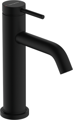 Hansgrohe Tecturis S 110 Basin Mixer with Pull Rod and Waste in Matte Black