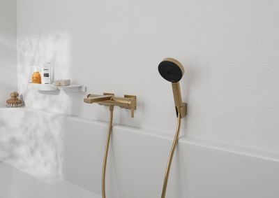 Mitigeur de bain / douche Hansgrohe Tecturis E en bronze brossé
