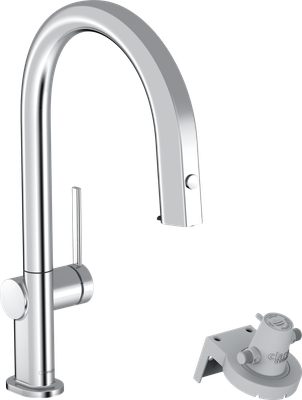 Mitigeur de cuisine Hansgrohe Aqittura M91 210, avec douchette extractible 1 jet