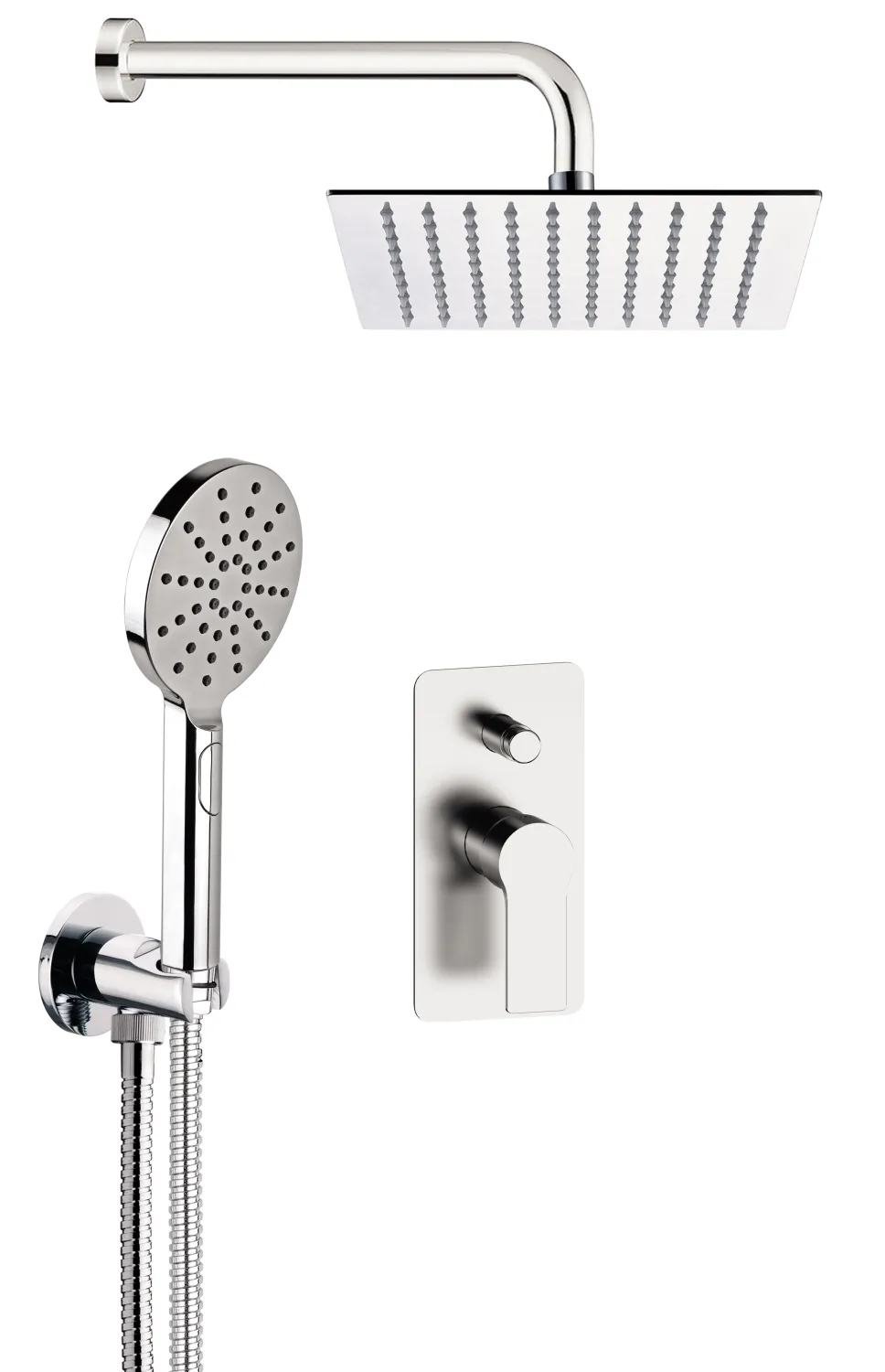 Remer Energy 300 mm Built-in Shower Set in Chrome Brass