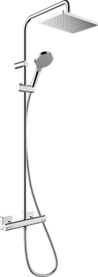 Colonne de douche Showerpipe Hansgrohe Vernis Shape 230 1 jet avec mitigeur thermostatique