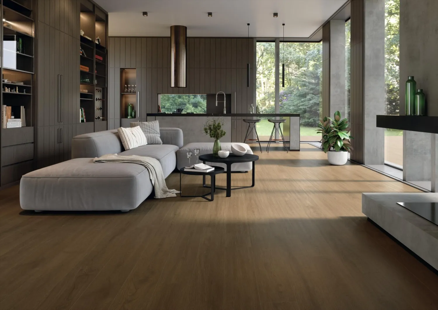 Entice Ash Oak Elegant Matte Porcelain Stoneware 18.5 x 150 cm - Atlas Concorde