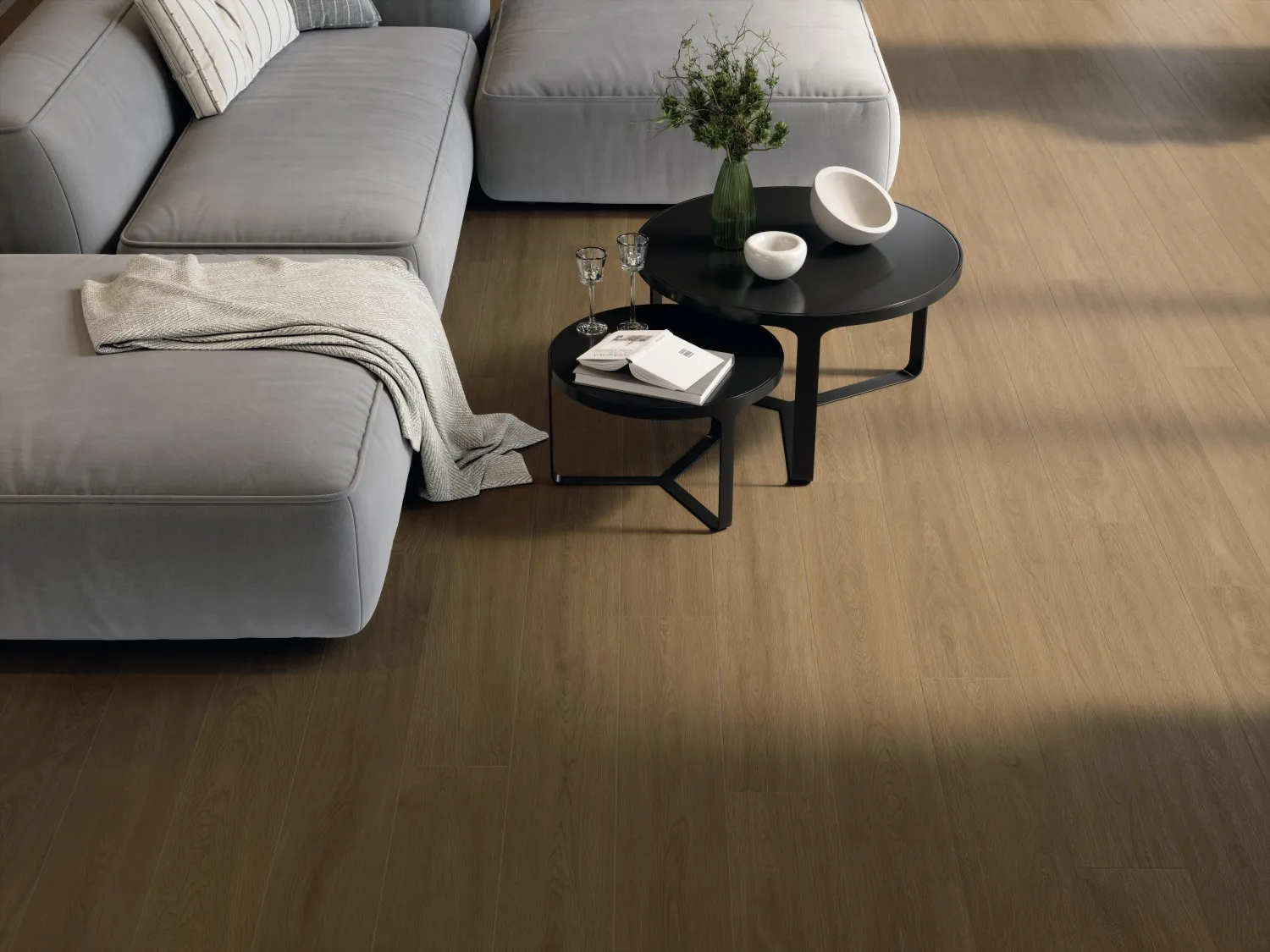 Grès cérame Entice Ash Oak Elegant mat 18,5 x 150 cm - R9 - Atlas Concorde — vue 3