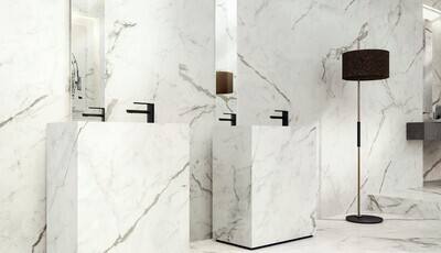 Grès cérame Marvel Shine Statuario Supremo Lappato poli 120 x 120 cm - Atlas Concorde