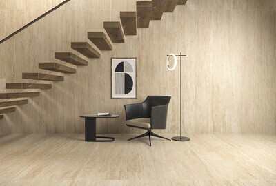 Grès cérame Marvel Travertine Sand Vein mat 60 x 120 cm (épaisseur 2 cm) - Atlas Concorde