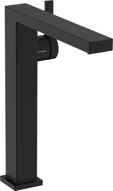 Mitigeur de lavabo Hansgrohe Tecturis E Fine 240 CoolStart avec bonde Push-Open en noir mat — 73073670
