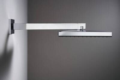 Hansgrohe E Wall-Mounted Shower Arm 390 mm with Square Escutcheon