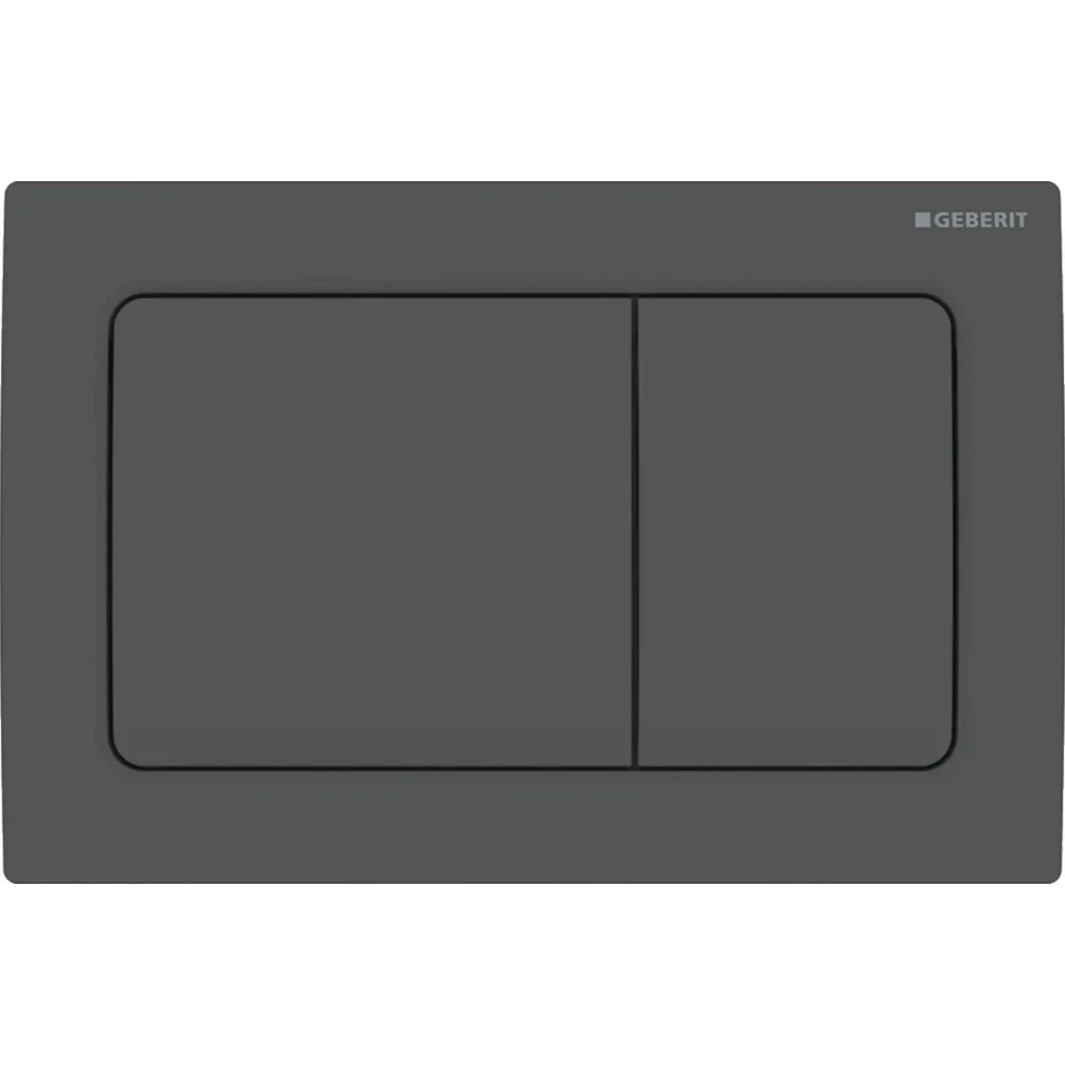 Plaque de déclenchement Alpha01 square / Noir mat — vue 4