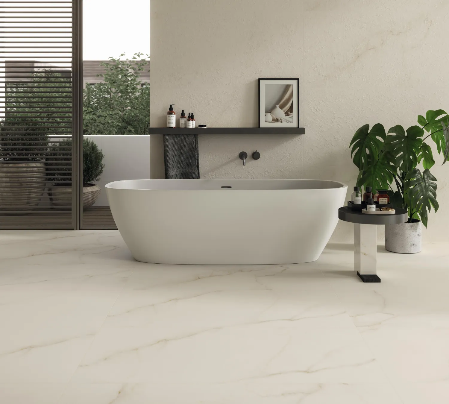 Grès cérame Marvel X Calacatta Apuano mat R10 60 x 120 cm - Atlas Concorde — vue 3