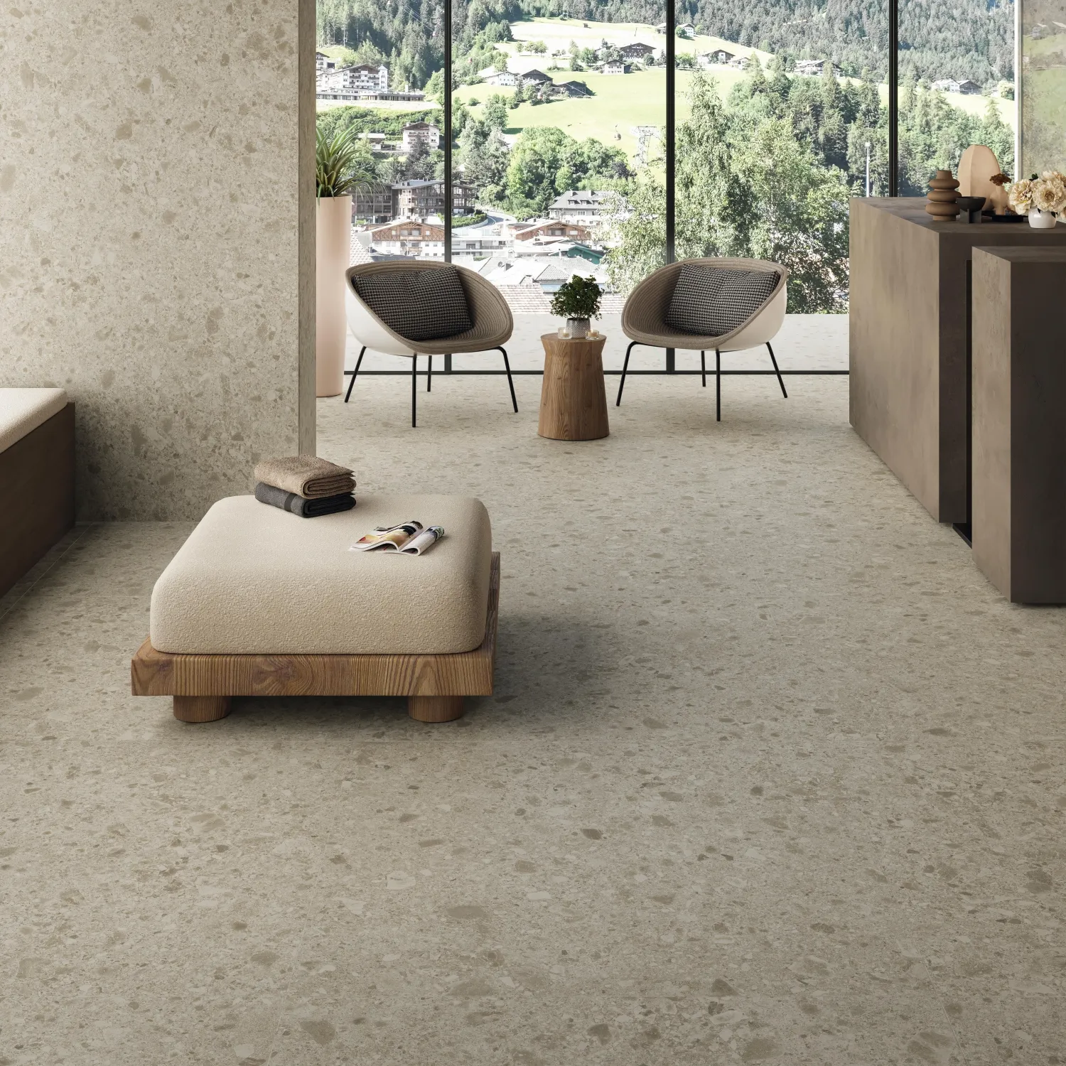 Grès cérame Boost Mix Ivory mat 120 x 278 cm - R9 - Atlas Concorde — vue 5
