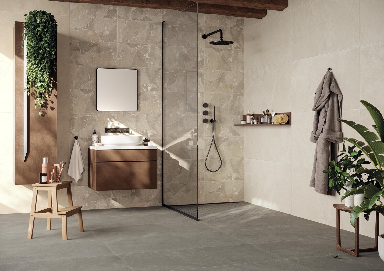 Grès cérame Impact Ash mat R10 60 x 120 cm - Atlas Concorde Solution — vue 2