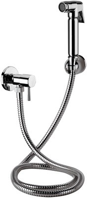 Hygienic WC Set with Exposed Faucet Remer Relax in Chrome-Plated Brass