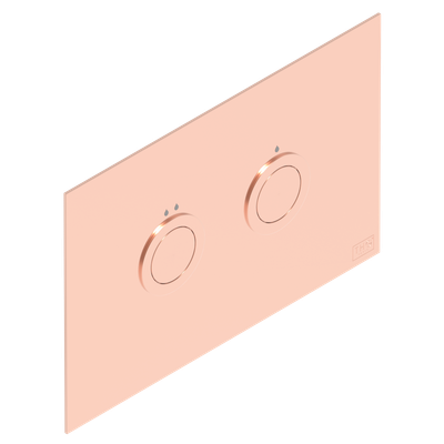 THG Paris WC plaque de déclenchement PVD Blush rose gold pour Geberit Sigma.