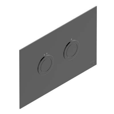 THG Paris WC plaque de déclenchement PVD Graphite Mat Geberit Sigma double commande encastré