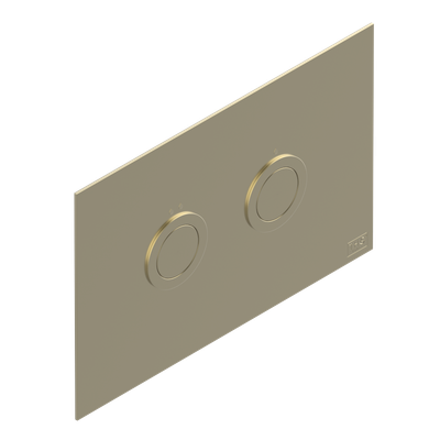 THG Paris WC plaque de déclenchement PVD Umber Mat Geberit Sigma modèle contemporain double commande.
