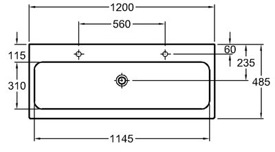 Geberit iCon Washbasin 120 cm