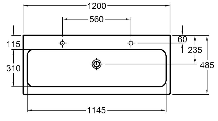 Geberit iCon Washbasin 120 cm