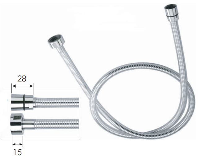Flexible Remer PVC Shower Hose (1.5 m)