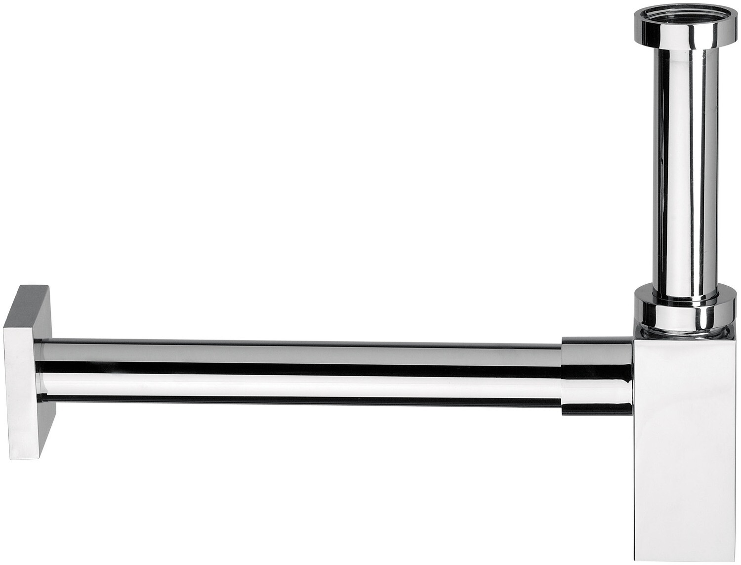 Square chrome Remer sink siphon