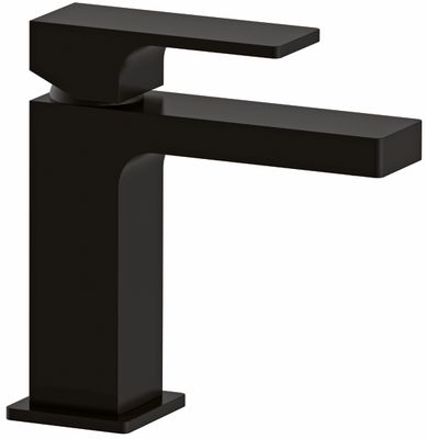 Remer Absolute 114 Basin Mixer with Pull Rod and Matte Black Drain