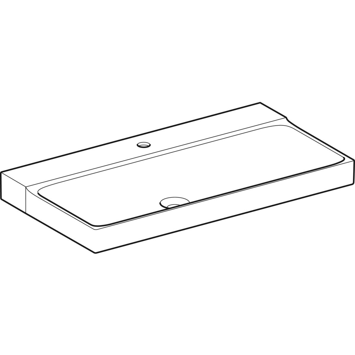 Plan-vasque Geberit Xeno² 90 cm - vue 2