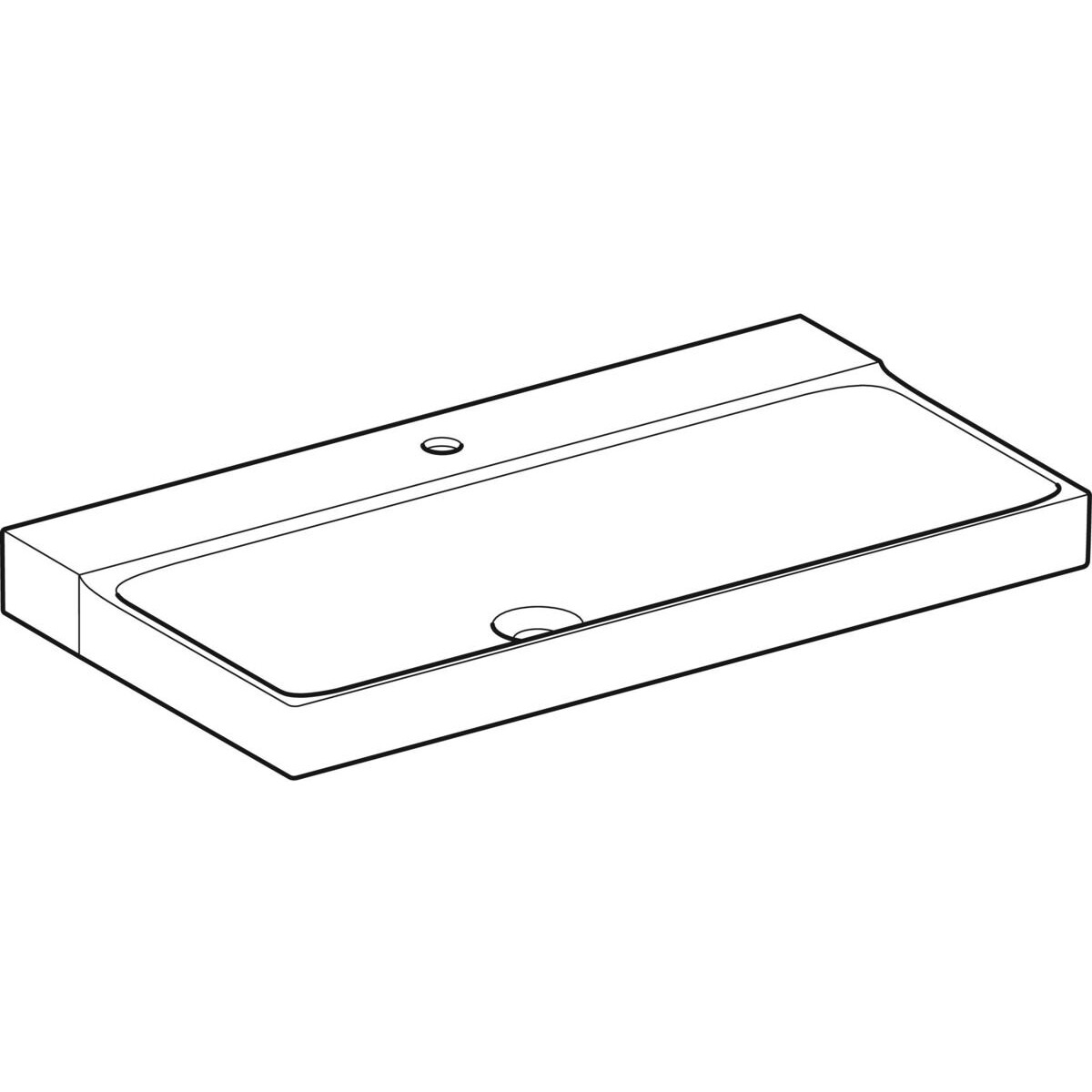 Plan-vasque Geberit Xeno² 90 cm — vue 2