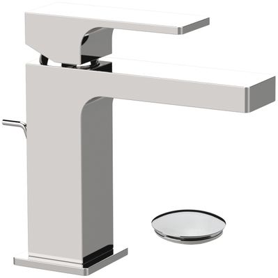 Chrome-Plated Remer Absolute 114 Basin Mixer with Pop-Up Waste