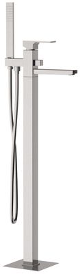 Chrome-plated brass Remer Absolute floor-mounted bath/shower mixer