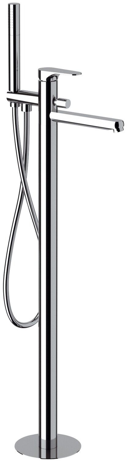 Mixer for bath/shower Remer Class Line for floor mounting in chrome-plated brass