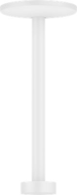 Bras de douche plafonnée AXOR One 300 mm en blanc mat