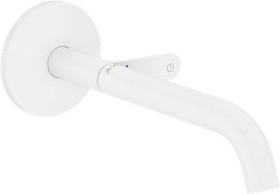 Mitigeur de lavabo encastré AXOR One Select 220 mm avec bonde à écoulement libre en blanc mat