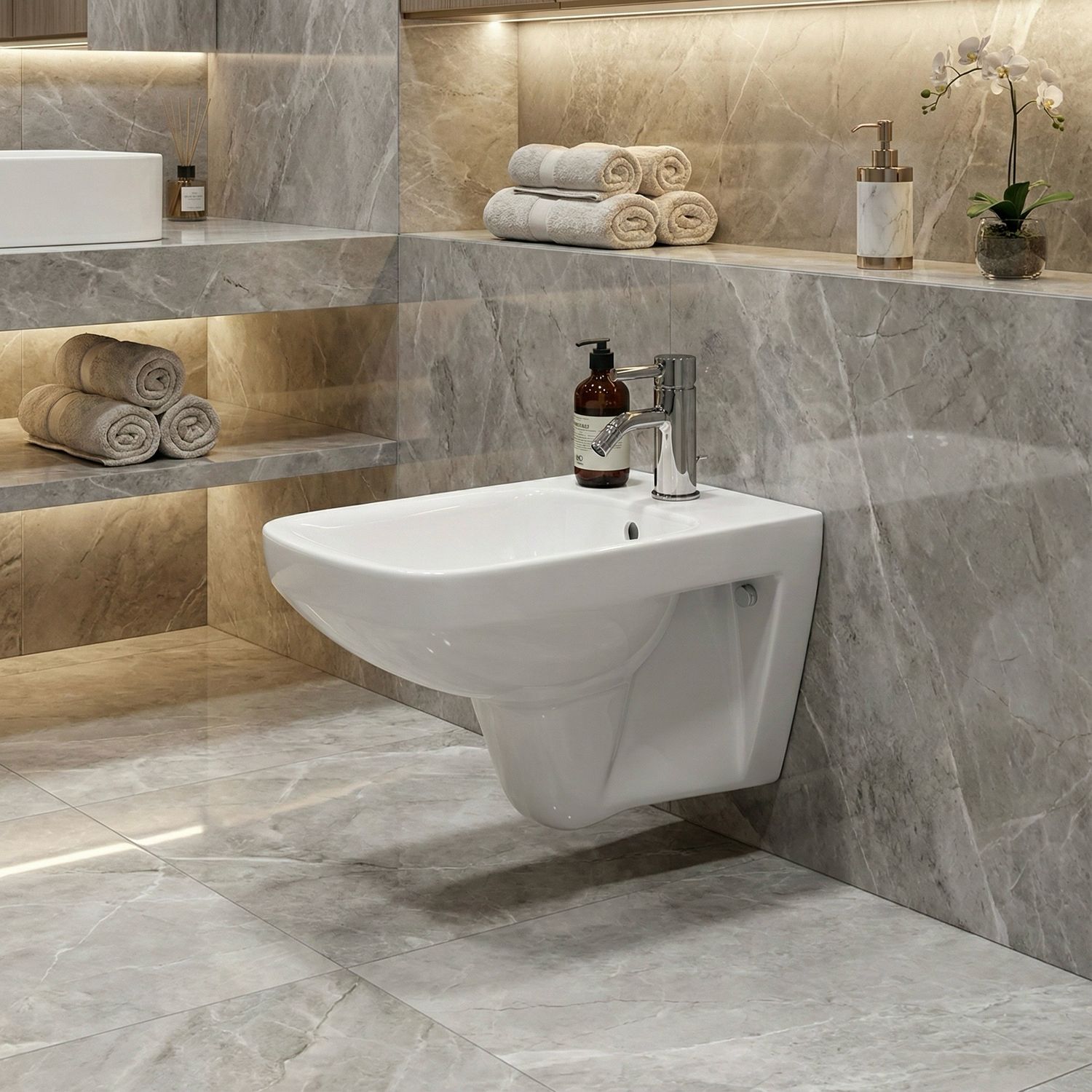 Bidet suspendu Geberit Selnova square