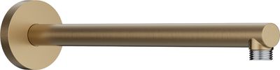Bras de douche mural Hansgrohe S 390 mm avec rosace ronde en bronze brossé