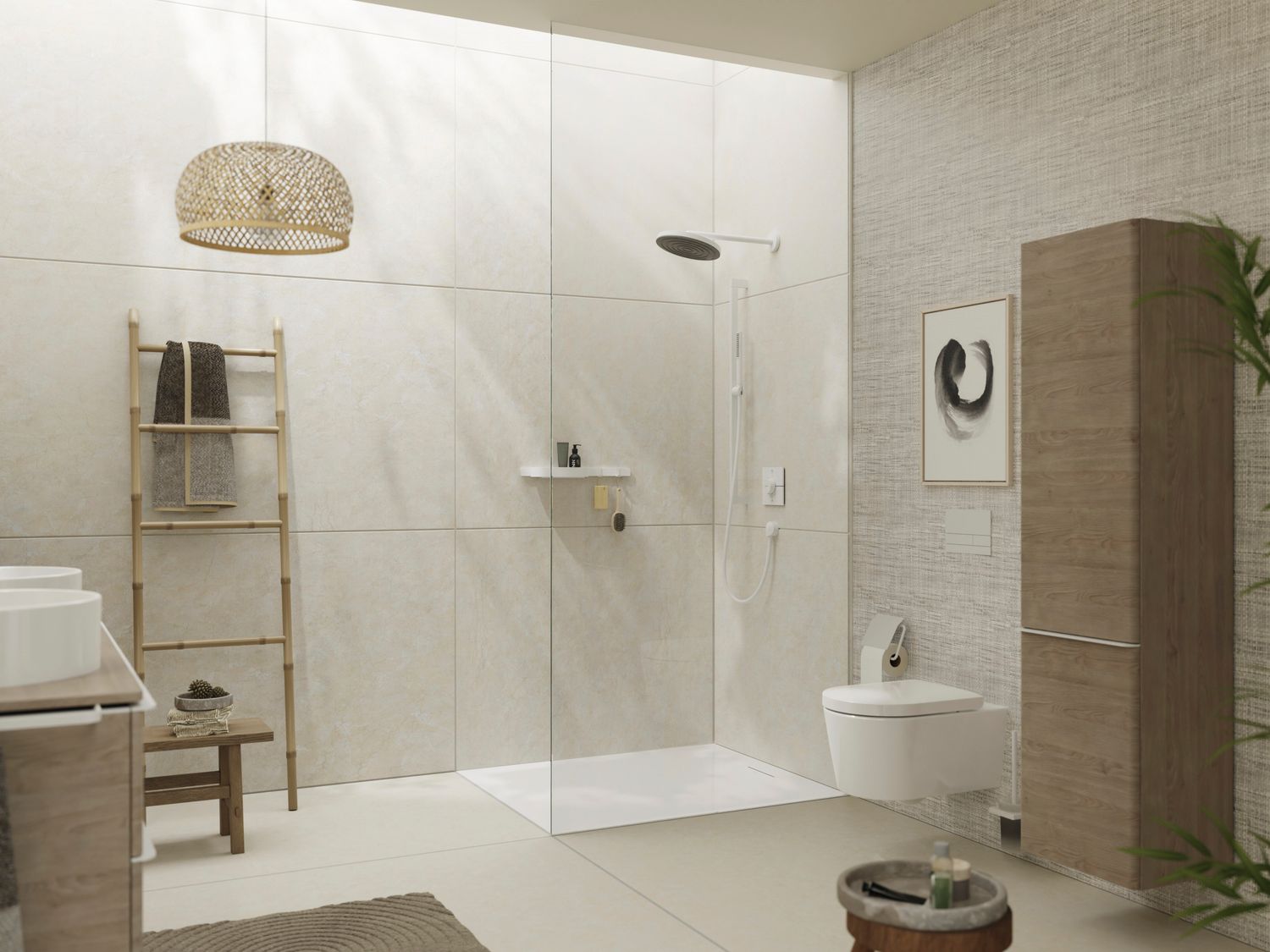 Douche de tête Hansgrohe Pulsify S 260 1 jet EcoSmart en blanc mat