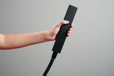 Douchette à main Hansgrohe Pulsify E 100 1 jet EcoSmart en noir mat
