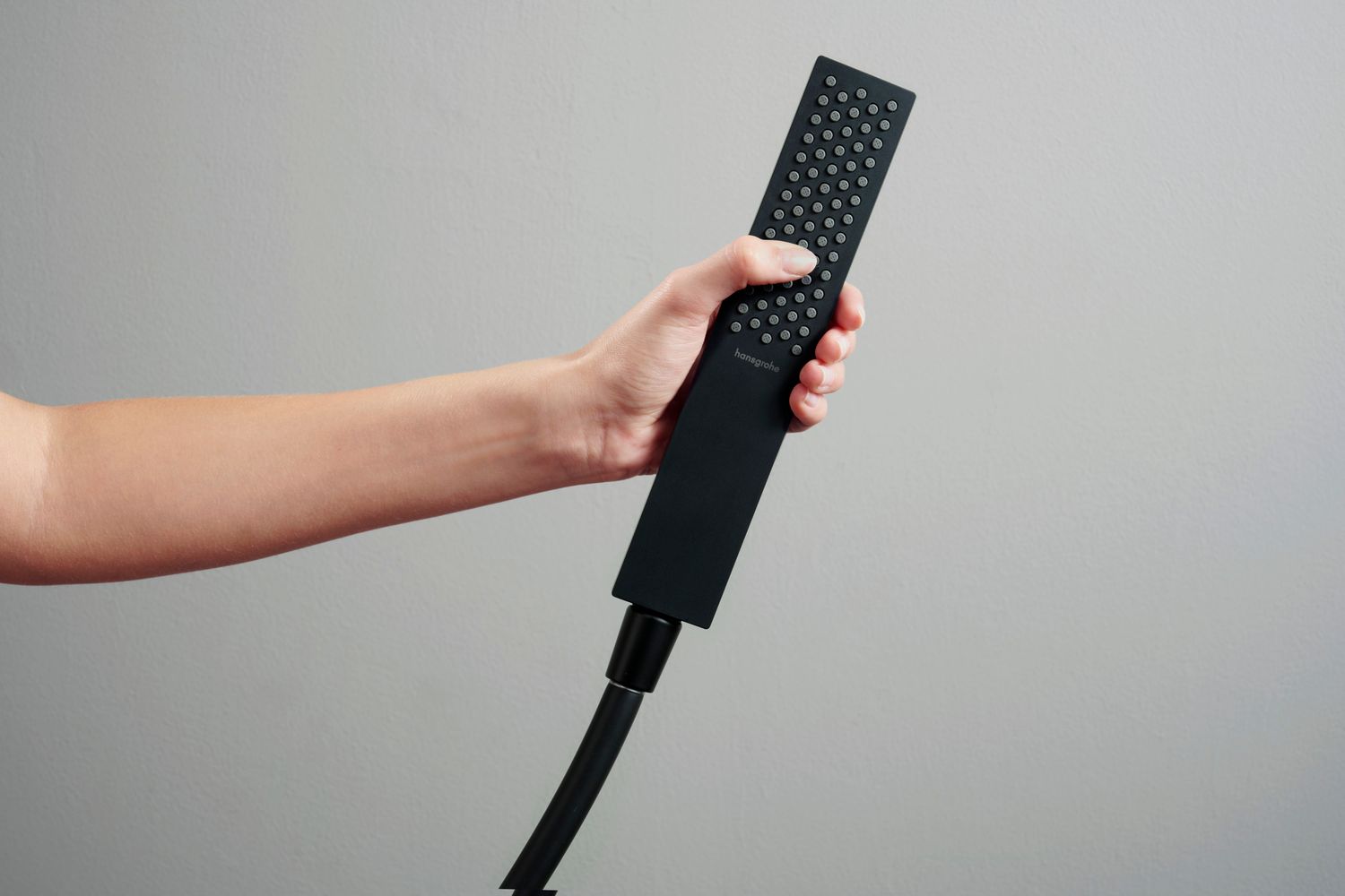 Douchette à main Hansgrohe Pulsify E 100 1 jet EcoSmart en noir mat