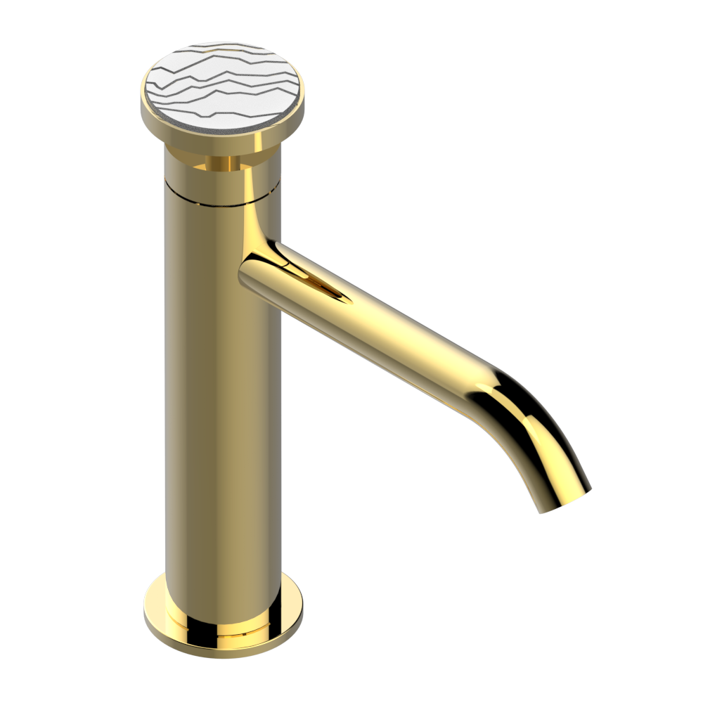 Mitigeur de lavabo monotrou  THG 130 avec vidage - Collection "Yoko Ice"
