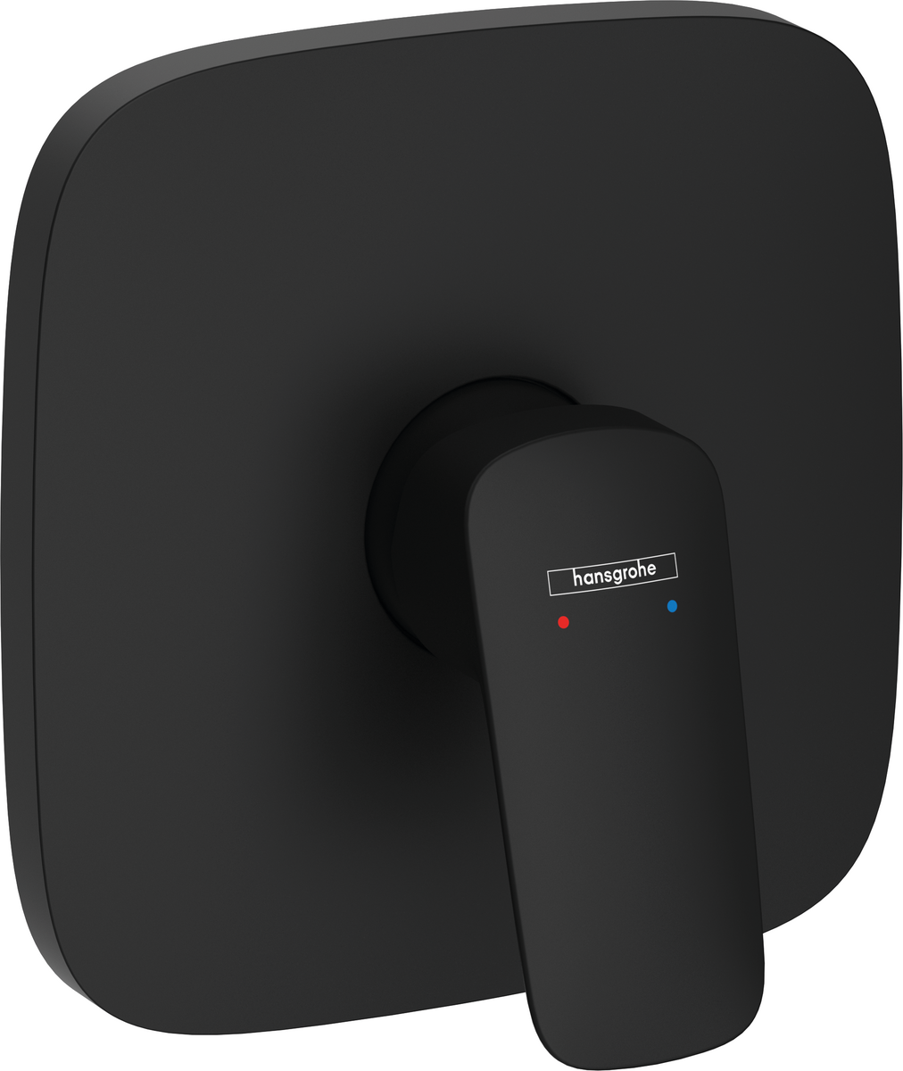 Hansgrohe Logis Matte Black Concealed Shower Mixer Trim Set